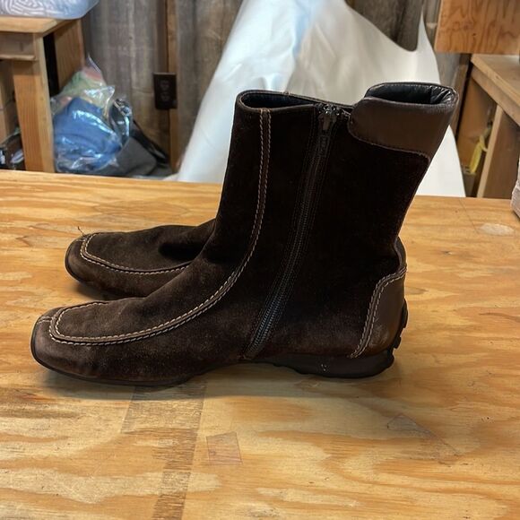 Paul Green brown suede boots - Picture 4 of 16